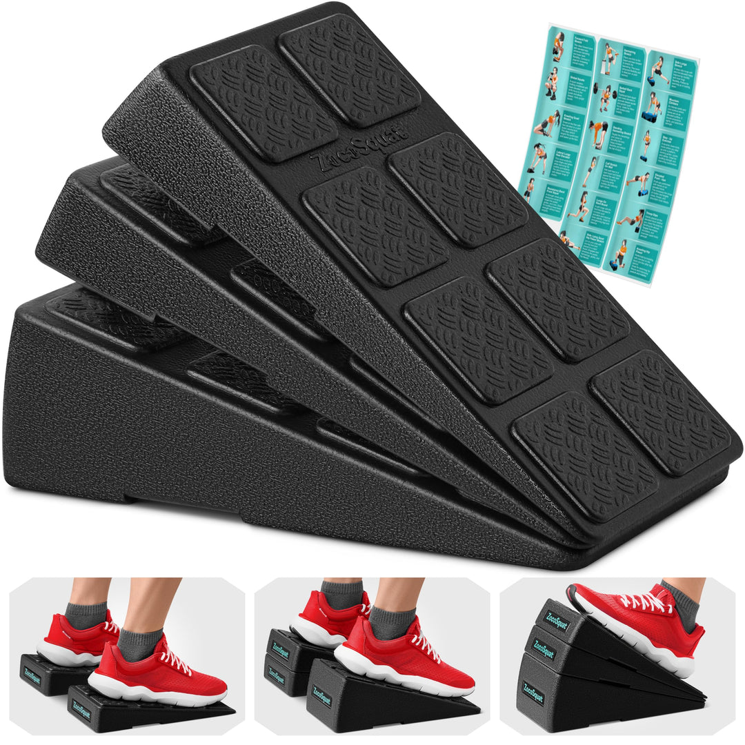Squat Wedge – Kniebeugen-Keil-Block 235,9 kg Tragkraft – Schrägbrett für Wadendehnung – Wadendehner,