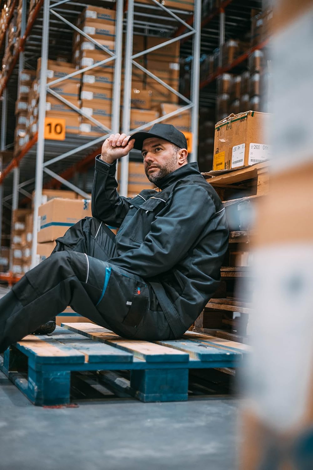 KEILOR Arbeitshose | Perfekt Hose mit Kniepolstertaschen für den Bodenbelagshandel von Arbeit Mechan