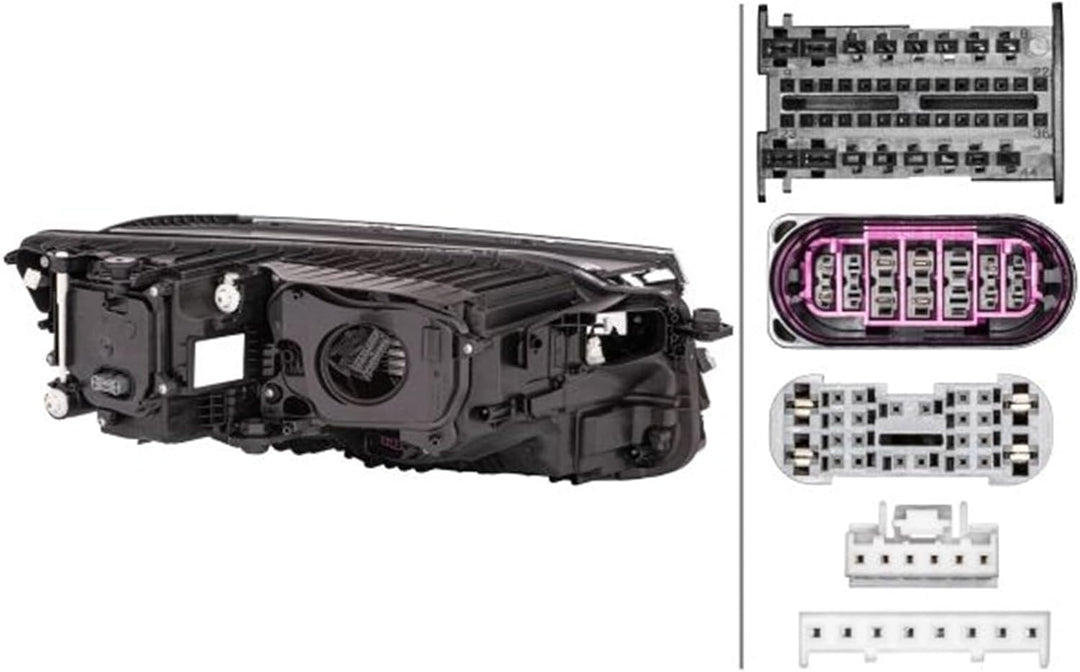 HELLA 1EX 013 143-271 LED-Hauptscheinwerfer - links - für u.a. VW Touareg (CR7) - Matrix LED, R-Line