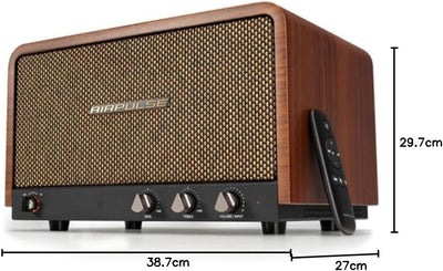 Edifier AIRPULSE P100X - Multitreiber Lautsprechersystem (60W) im Retro-Look mit Bluetooth 5.1 (aptX