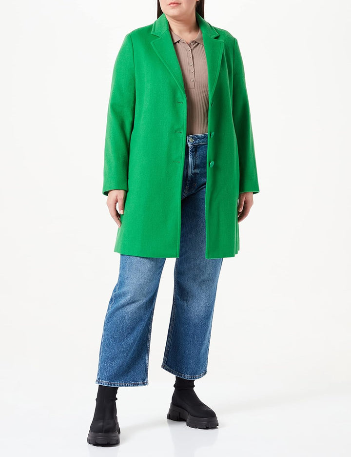 United Colors of Benetton Damen Mantel 46 Grün 91b, 46 Grün 91b