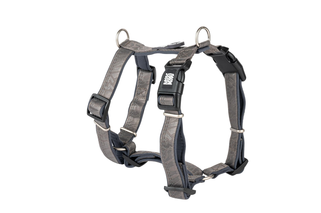 Max &amp; Molly Hundegeschirr Matrix 2.0 Stone/S in H-Form, für Hunde mit Gotcha! Smart ID, Geschirr Hun