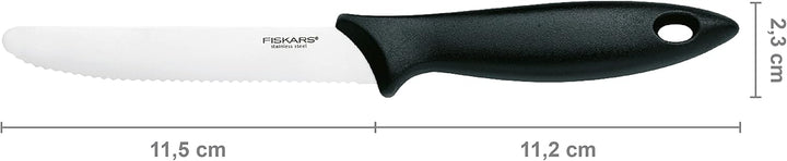 Fiskars Messer-Set (3-teilig), Kochmesser gross, Gemüsemesser, Tomatenmesser, Klingenlängen: 21 cm,