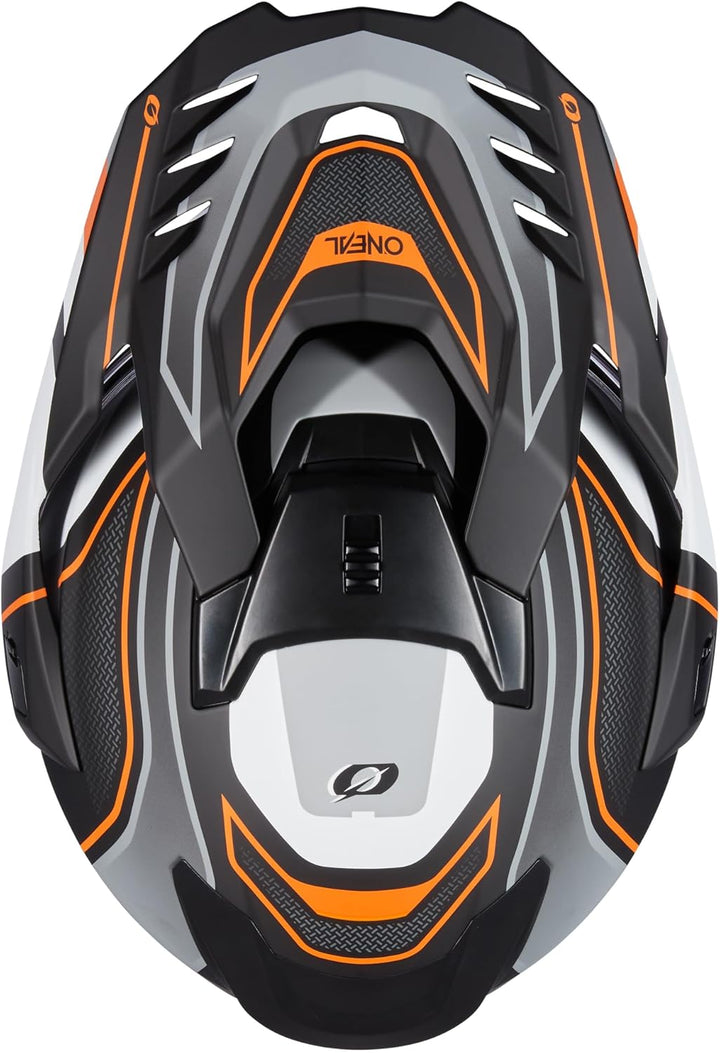 O'NEAL D-SRS Helm SOLID Schwarz S Schwarz/Grau/Orange, S Schwarz/Grau/Orange
