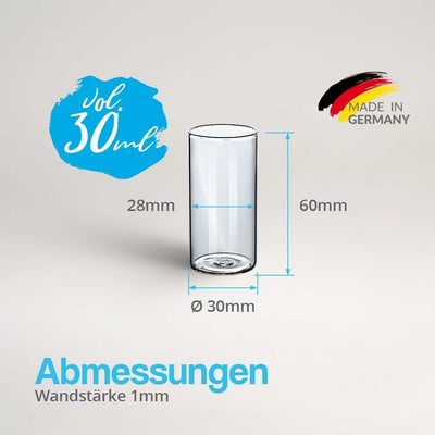 Tuuters Reagenzgläser mit Korken 50 Stück für kleine Gastgeschenke Mandeln zur Hochzeit Taufe Kommun