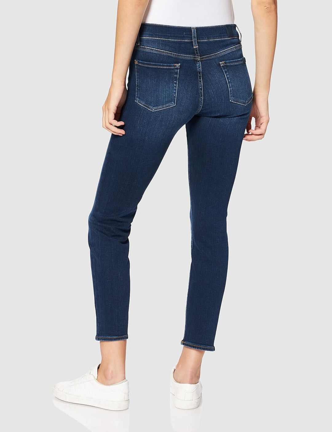 7 For All Mankind Damen Relaxed Skinny Slim Illusion Eco Empower Jeans 25 Dark Blue, 25 Dark Blue