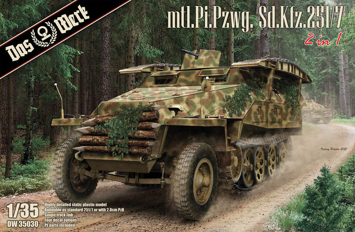 Das Werk DW35030 Mtl.Pi.Pzwg. Sd.Kfz.251/7 Ausf.D (2 in 1) Massstab 1:35 - Modellbau