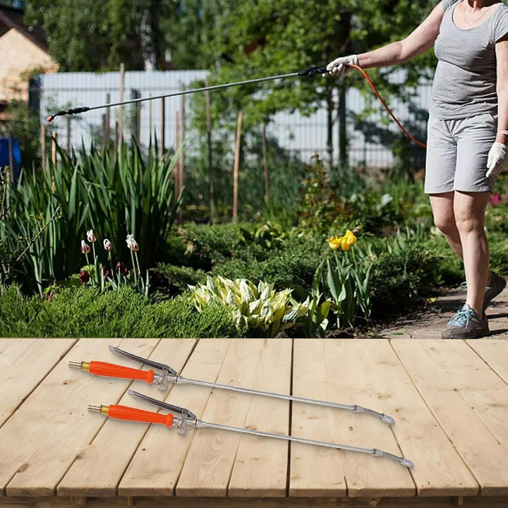 QOXEZY Teleskop-Sprühlanze, Edelstahl-Sprühstab, 0,6 cm und 0,95 cm, Messing-Widerhaken-Sprühstab, E