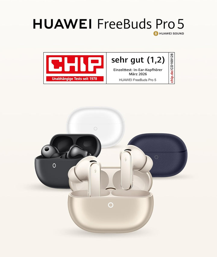 HUAWEI FreeBuds Pro 5 Kabellos Bluetooth Kopfhörer, In Ear Kopfhörer, KI-Geräuschunterdrückung für B