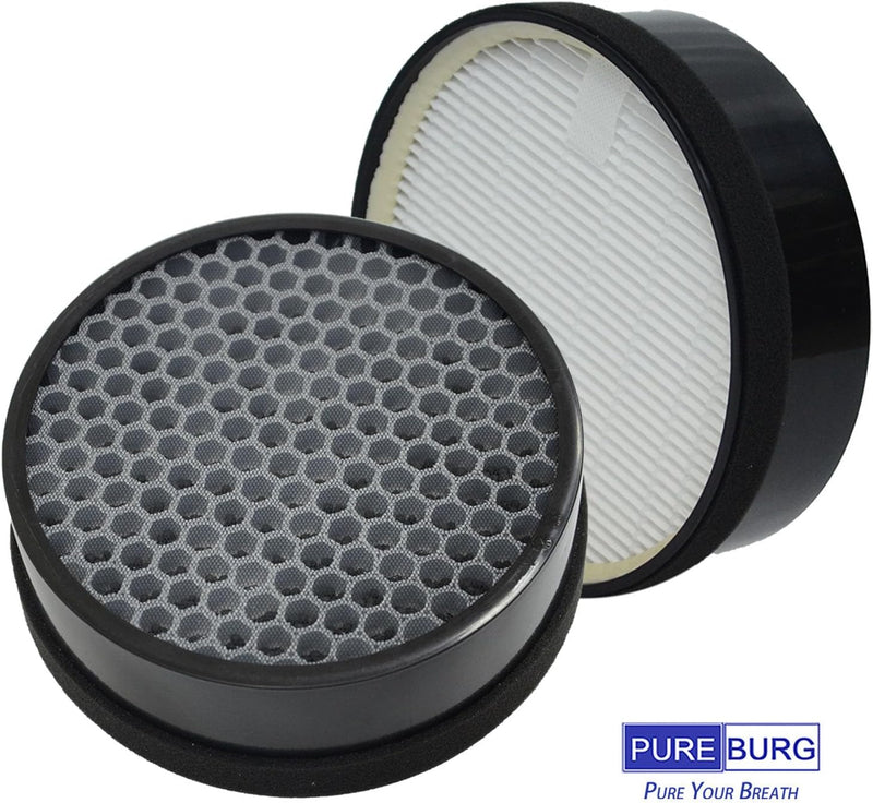 PUREBURG LV-H132 Ersatzfilter kompatibel mit Levoit LV-H132-Luftreinigern LV-H132-RF, 2 H13 HEPA-Luf