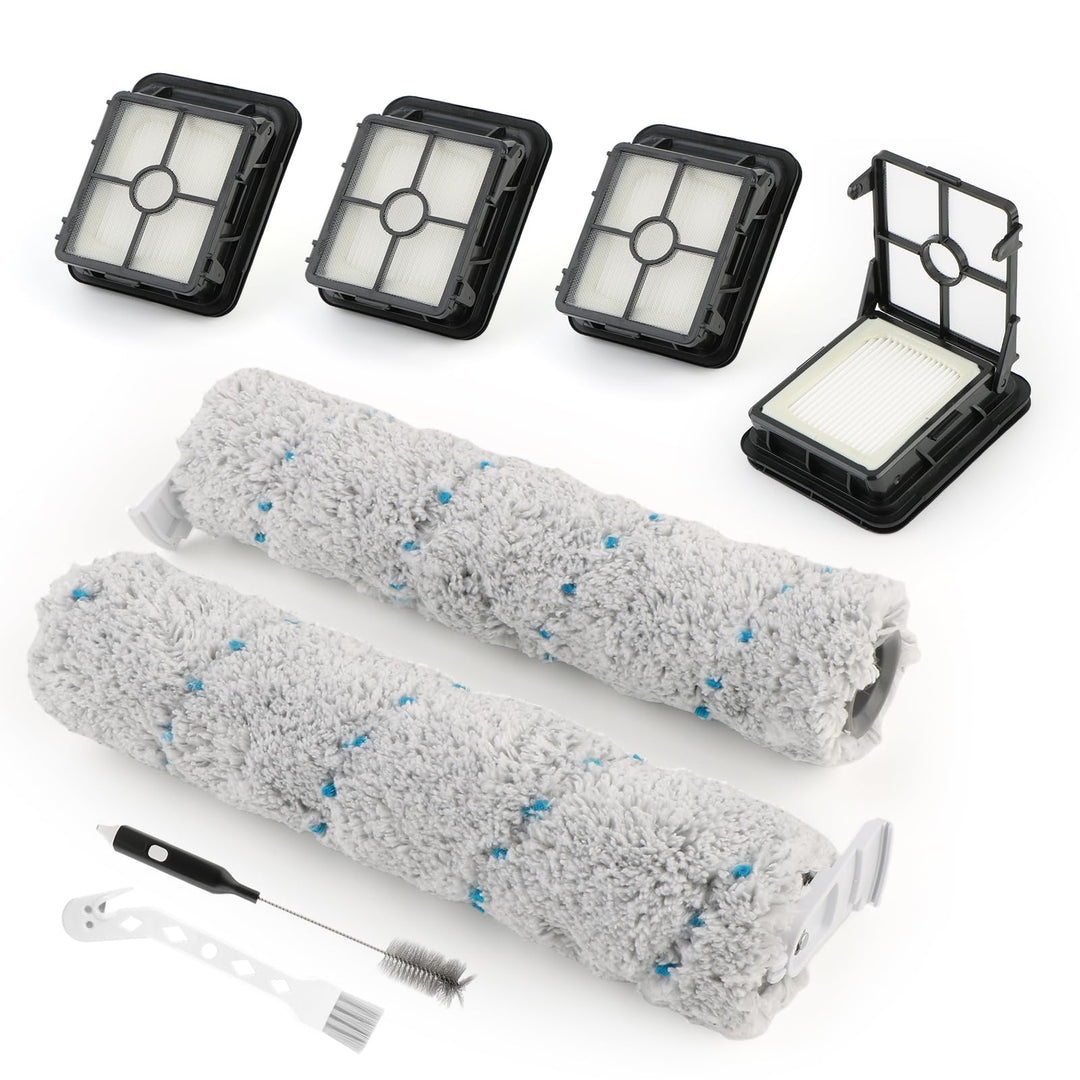 2 Bürstenrollen 4 Filter Ersatzteile für Bissell Crosswave Max Series 2554 2590 2593 2596 Bürstenrol