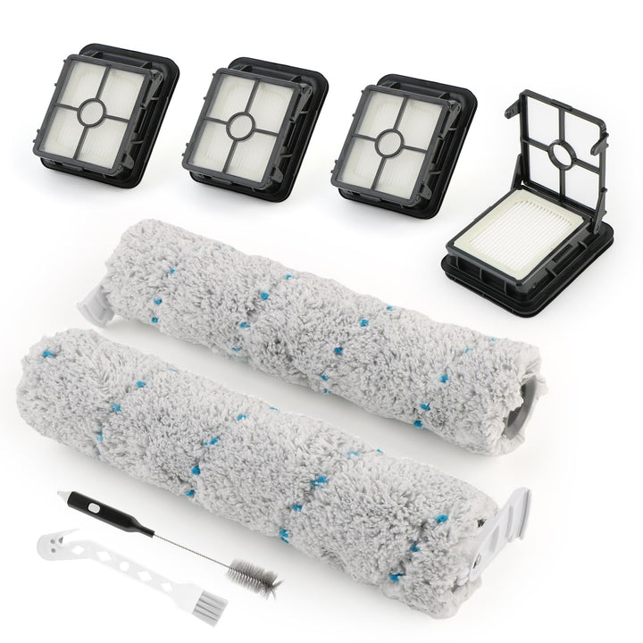 2 Bürstenrollen 4 Filter Ersatzteile für Bissell Crosswave Max Series 2554 2590 2593 2596 Bürstenrol