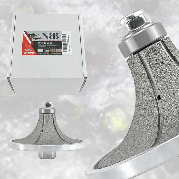 NBB Diamant-Profilscheibe Diamantfräser Fräsbohrer Trennreibahle Profilierungs-Bit für Porzellan Fli