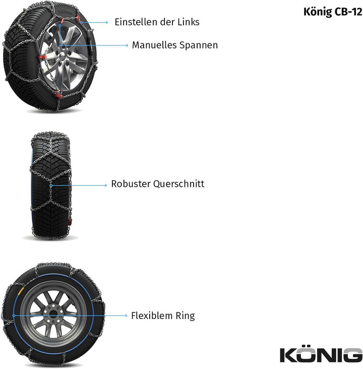 KÖNIG CB-12 060 - Schneeketten, CB-12 060