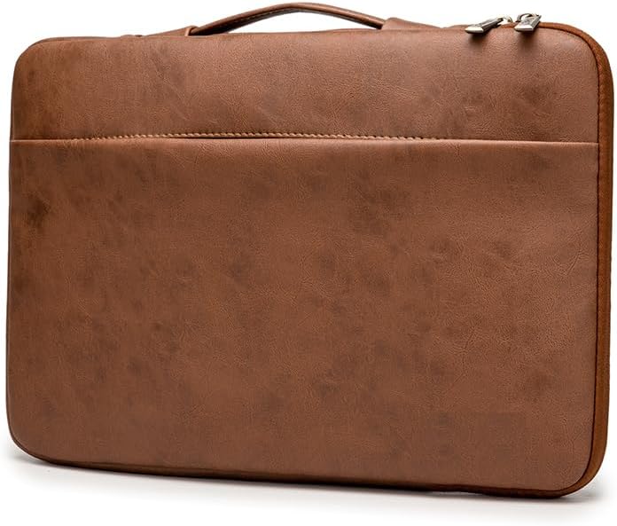 Lopoleis® Laptoptasche, Arbeitstasche Herren und Damen PU Leder, Laptop hülle Business Handtasche Tr