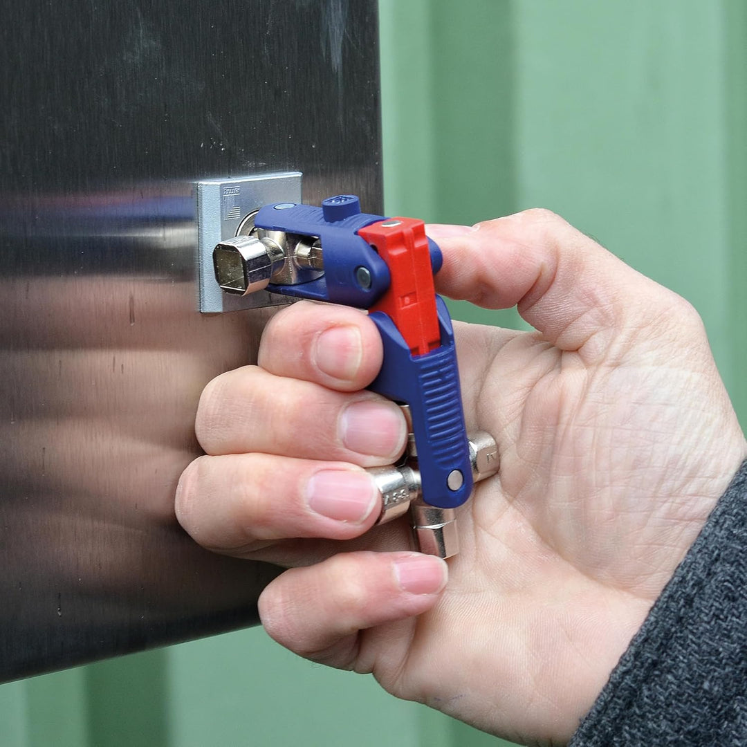 KNIPEX Universalschlüssel JointKey Quadro für gängige Absperrsysteme 63 mm, 00 11 06 V04