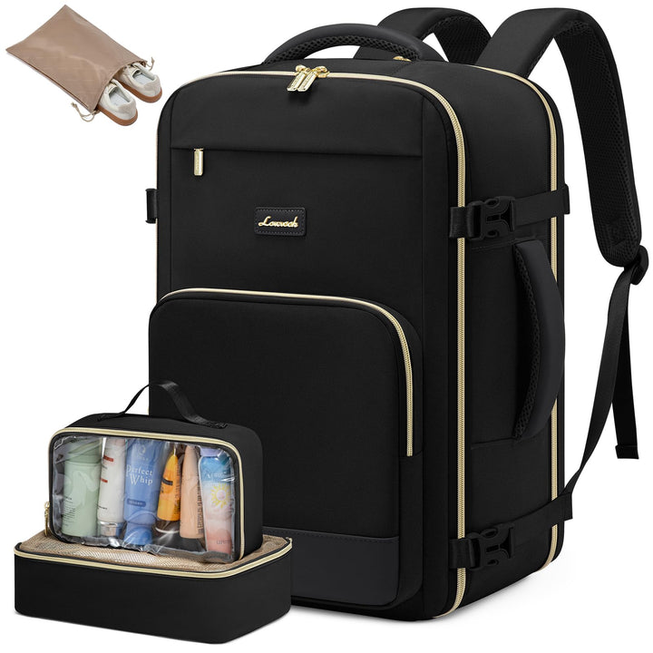 LOVEVOOK Handgepäck Rucksack, Rucksack Handgepäck Flugzeug, Gross Reiserucksack Damen Spritzwasserfe