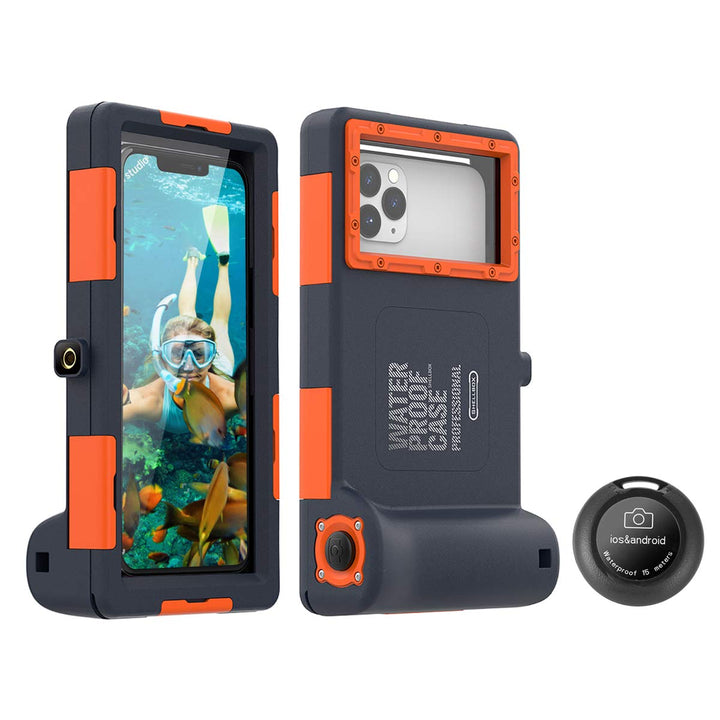 Universal Wasserdichte Handyhülle mit Bluetooth Selfie,Wasserfeste Handytasche Handyschutz Cover Wat