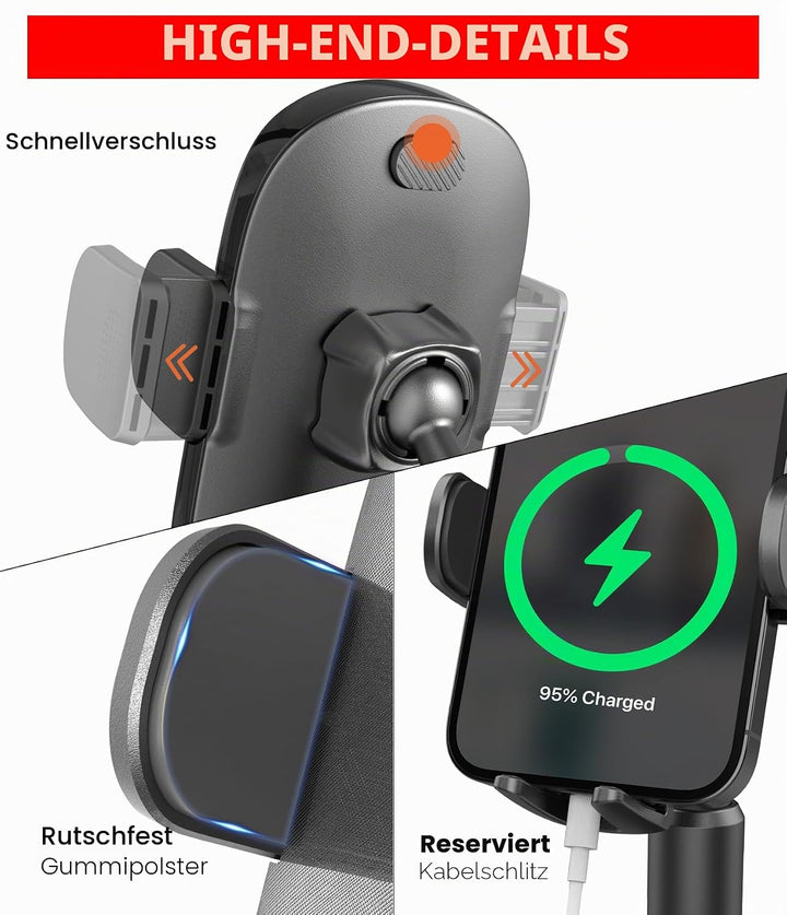 APPS2Car Handyhalterung Auto Getränkehalter, Getränkehalter Handyhalter für Auto LKW Heavy Duty iPho