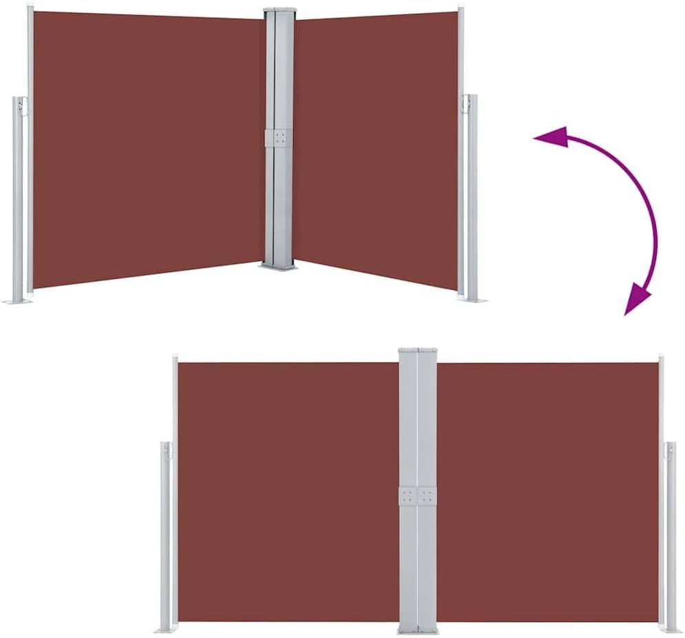 vidaXL Seitenmarkise Ausziehbar Sichtschutz Sonnenschutz Windschutz Seitenrollo Seitenwandmarkise Ma