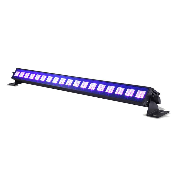 BeamZ LCB48 UV Lampe Schwarzlichtlampe LED Bar 90 cm, 18 x 3 Watt, DMX, Soundmodus, UV Licht, Neonfa