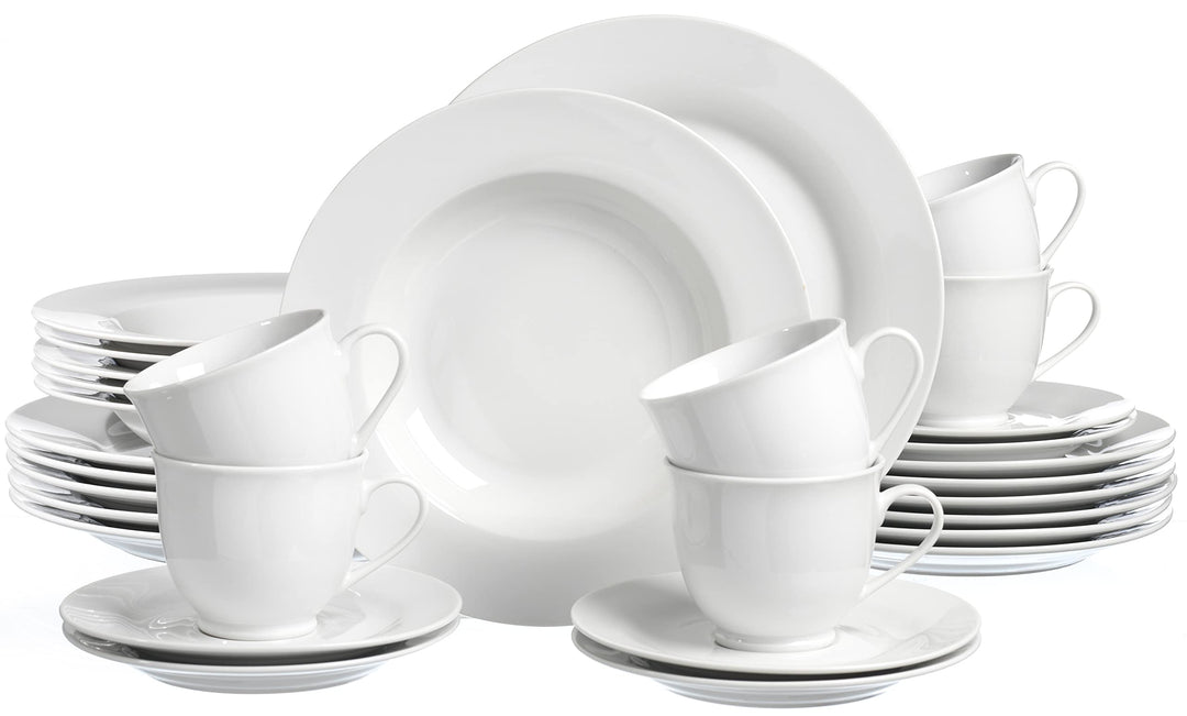 Ritzenhoff & Breker Kombiservice Bianco, 30-teilig, Porzellangeschirr