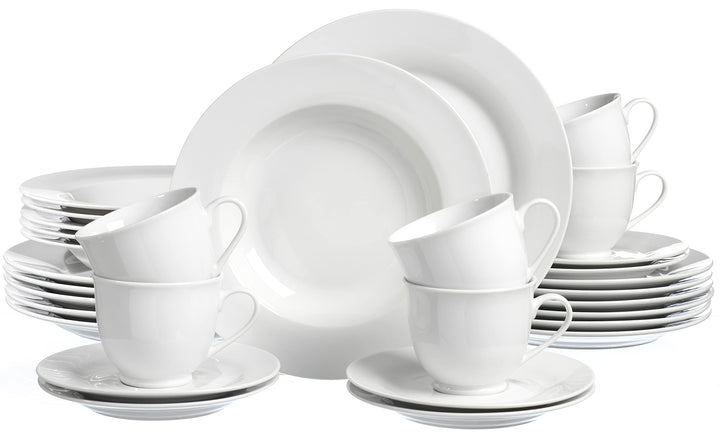 Ritzenhoff & Breker Kombiservice Bianco, 30-teilig, Porzellangeschirr