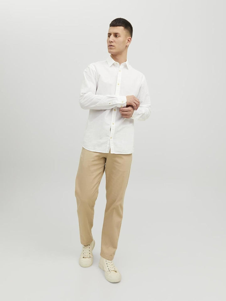 JACK & JONES Herren Hemd XL Weiss, XL Weiss