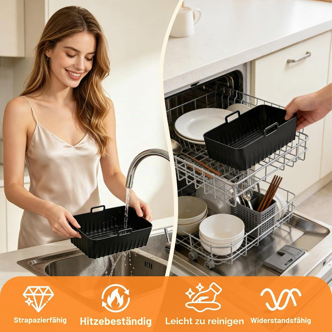 16-tlg Heissluftfritteuse Zubehör Airfryer Zubehör Set für Foodi Max Dual Zone AF400EU AF300EU 7,6L-
