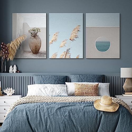 Muralo - Wandbilder Leinwand Set Aufhängefertig - Bilder für Wohnzimmer Schlafzimmer - Moderne Wandd