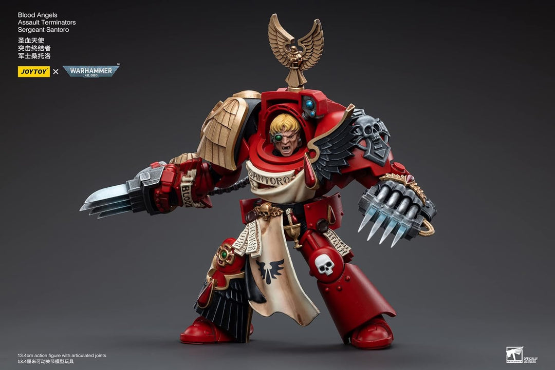Bloomage Joytoy Tech - WH 40K - Blood Angels Assault Terminators Sergeant Santoro 1/18 AF