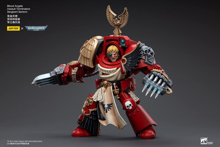 Bloomage Joytoy Tech - WH 40K - Blood Angels Assault Terminators Sergeant Santoro 1/18 AF