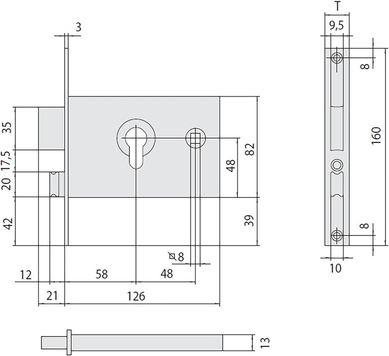 Schloss an Bänder All 44120 – 60 – 0 Cisa [Cisa]