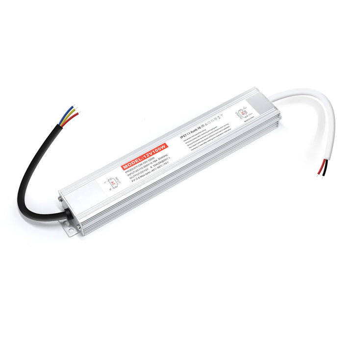 BRIMETI LED Trafo 12V 100W Wasserdicht IP67 LED Treiber Netzteil, Schaltnetzteil LED Transformator 8