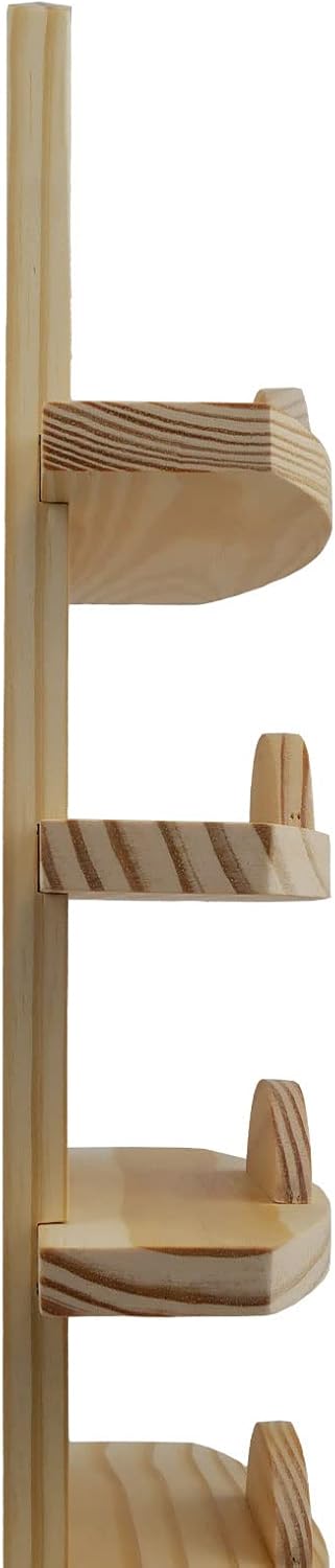 Brillenablage für 6 Brillen, Klassisch, Holz, Braun