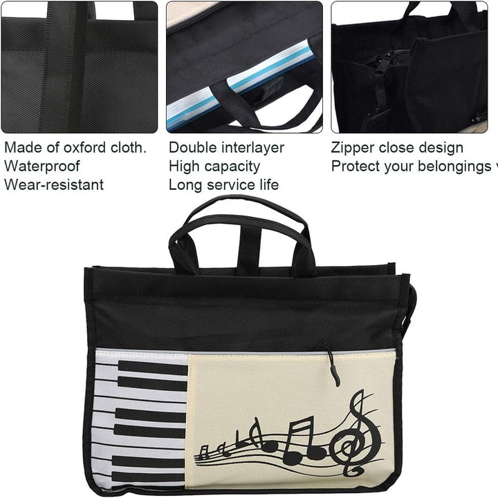 Noten-Tasche, Studentenrucksack Handtasche im japanischen Stil Oxford Waterproof Wear-Resistant Doub