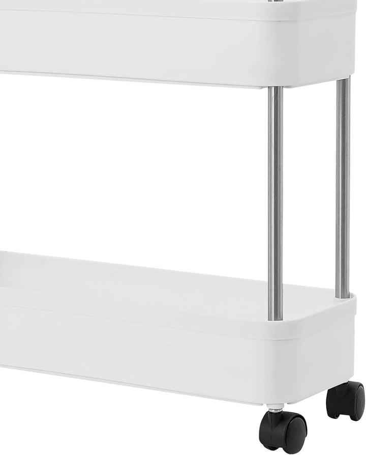 Küchenwagen, Servierwagen mit Rollen Küchenwagen mit Rollen Pp Edelstahl Dreifach 40 X 14.8 X 61.5cm