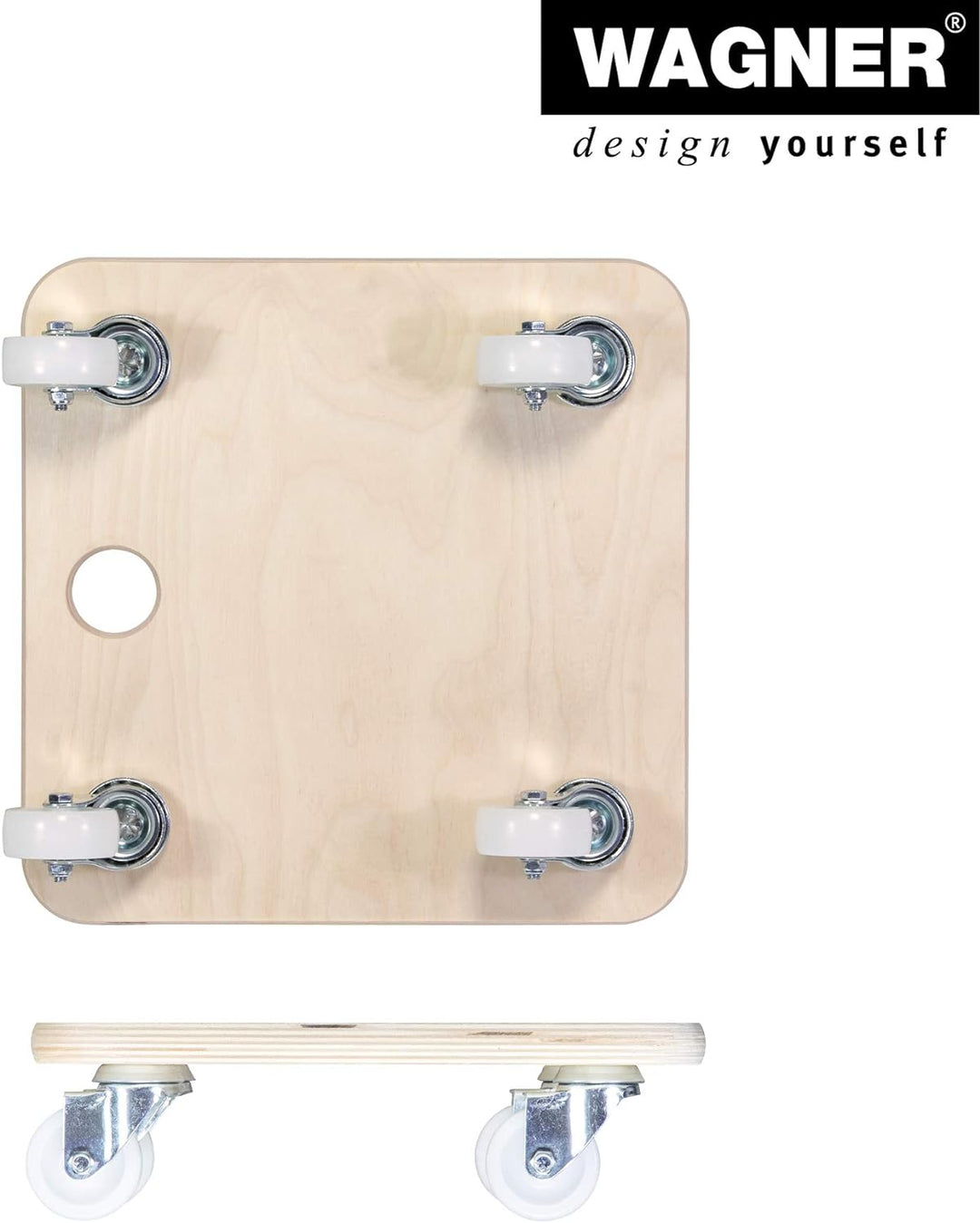 WAGNER Transporthilfe MM 1352 I 29 x 29 cm – ideal für Unhandliches, Geräte &amp; Möbel I Tragkraft 250