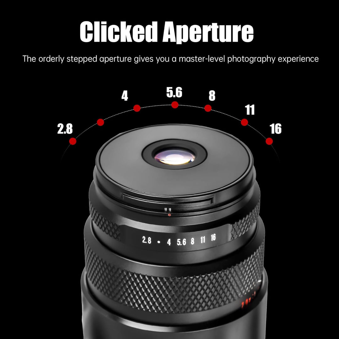 AstrHori 25 mm F2,8 2X-5X Ultra-Makro-Objektiv, Vollformat, manueller Fokus, kompatibel mit spiegell