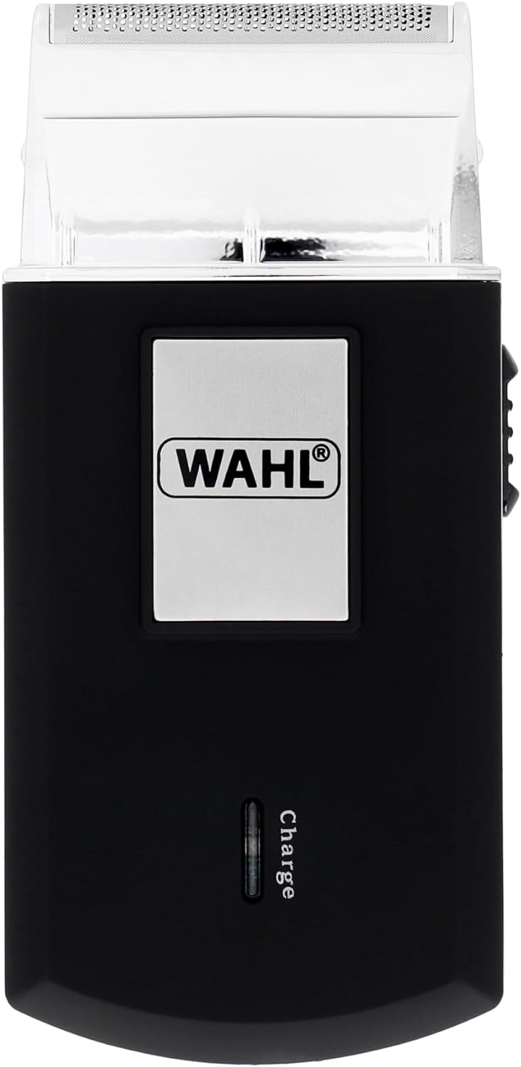 Wahl Travel Shaver - Kabelloser und wiederaufladbarer elektrischer Rasierer für Herren, ideal für Re
