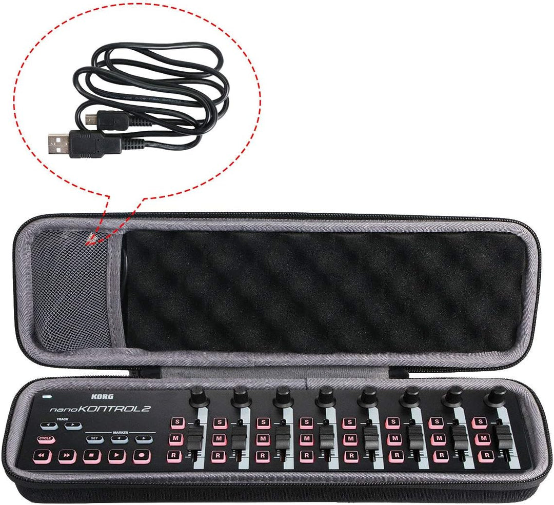 co2CREA Hart Tasche für KORG nanoKONTROL2 /nanoKEY2 /nanoPAD2 USB MIDI Controller Case Schutz-Hülle