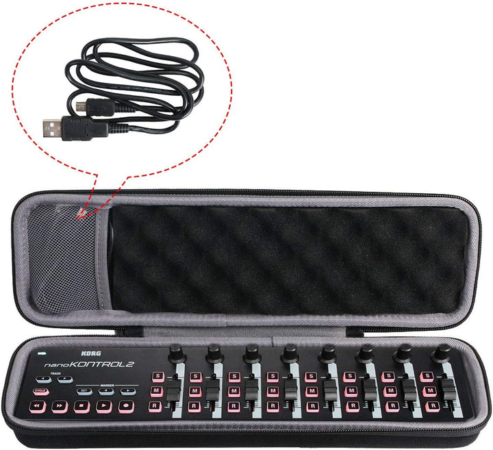 co2CREA Hart Tasche für KORG nanoKONTROL2 /nanoKEY2 /nanoPAD2 USB MIDI Controller Case Schutz-Hülle