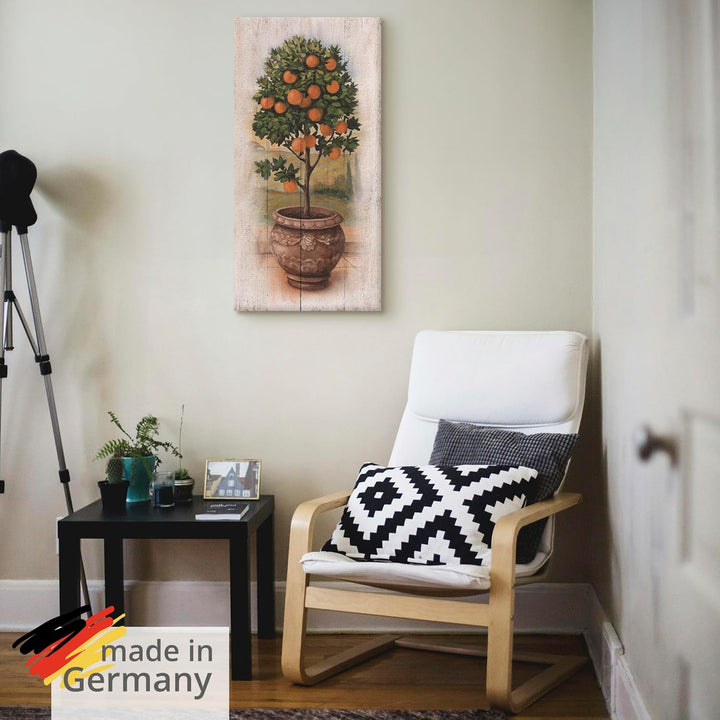 ARTland Leinwandbilder Wandbild Bild auf Leinwand 50x100 cm Pflanzen- &amp; Blumen Bäume Obstbaum U0PV O