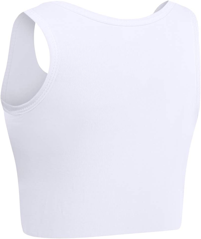 XUJI Brust binder Atmungsaktiv Baumwolle mit Gummiband für Transgender FTM Weiss XXL, Weiss XXL