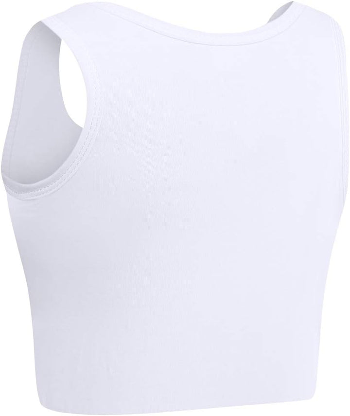 XUJI Brust binder Atmungsaktiv Baumwolle mit Gummiband für Transgender FTM Weiss M, Weiß M