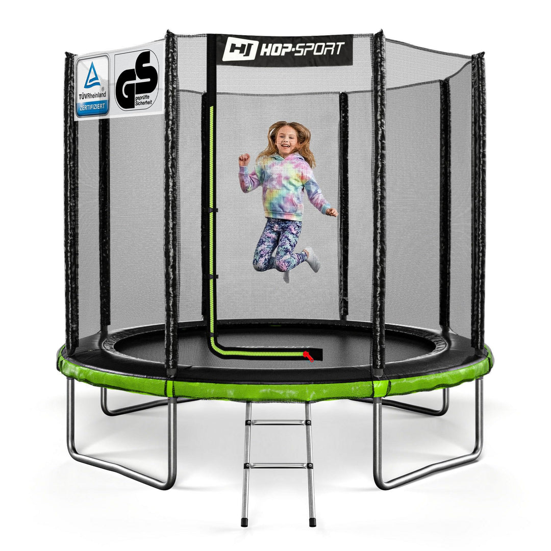 Hop-Sport Trampolin Outdoor - Ø 244/305/366/427/488 cm - Trampolin mit aussenliegenden Sicherheitsne