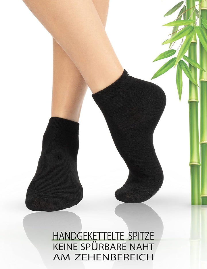 OCERA BAMBUS Kurzschaft Socken, 6 oder 12 Paar atmungsaktive Sneaker Socken aus nachhaltigen Bambusf