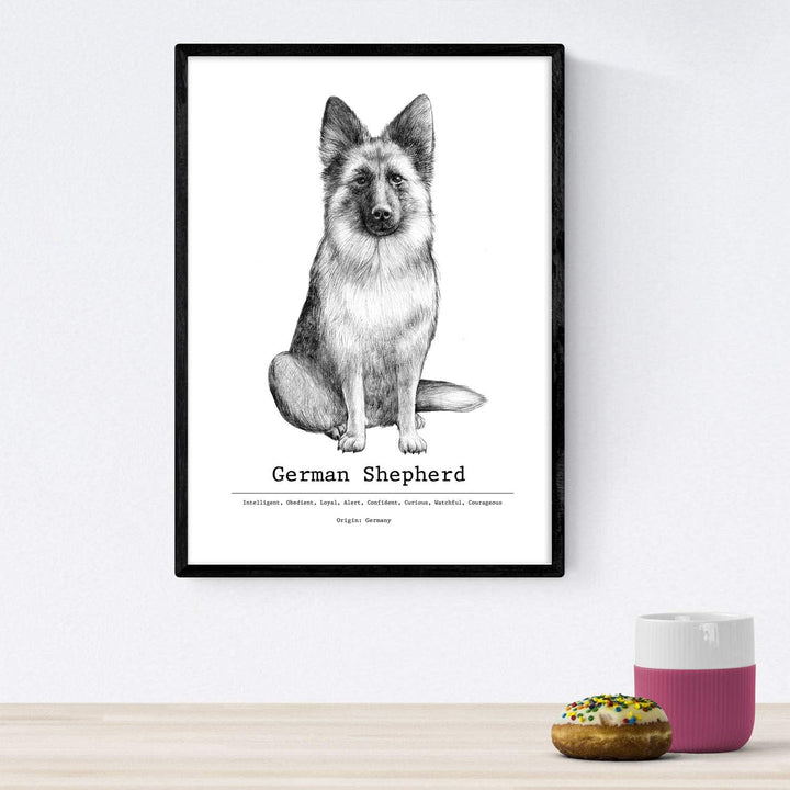Nacnic Packung dePerros dekorative Poster descripcion.Láminas Hunderasse. A4-Format A4 Hundezucht-be