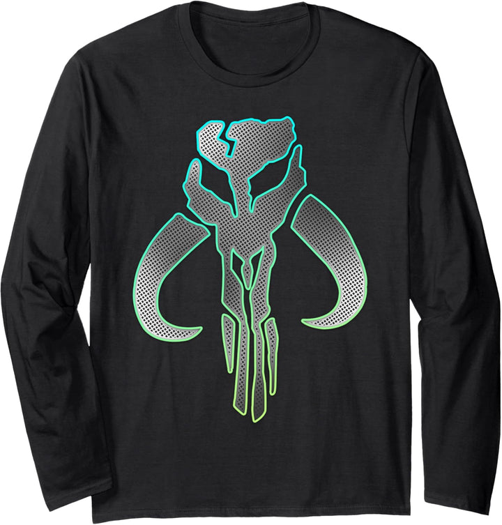 Star Wars: The Mandalorian Silver Logo Langarmshirt
