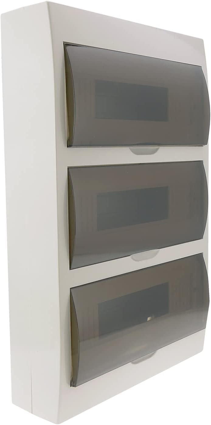 BeMatik - Schaltkasten Elektroverteilerkasten aus 36 Modulen 17,5 mm ABS-Kunststoff Oberfläche SPN I